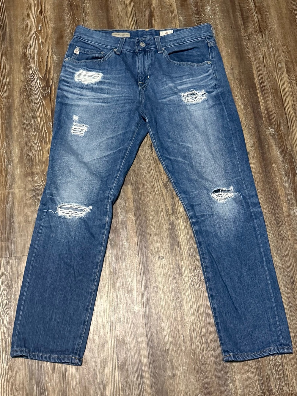 AG Adriano Goldschmied The Ex Boyfriend Slim Jeans Women's 26 Slouchy Slim Denim